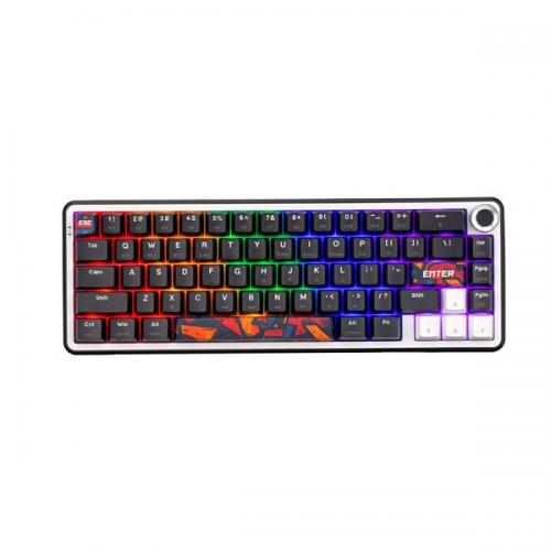 Bàn phím cơ không dây EDRA EK368S Tri-Mode - Pin sạc
