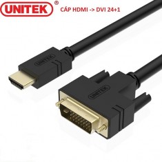 Cáp chuyển HDMI sang DVI (24+1) UNITEK 1.5M YC217A 2K