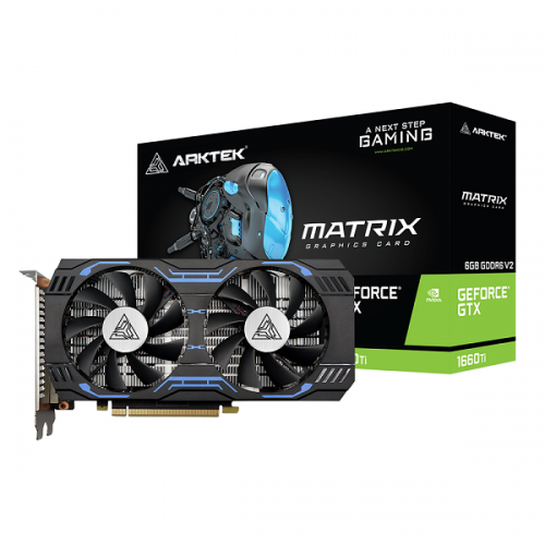 Card Màn Hình - VGA Arktek GTX 1660Ti 6G - 2 FAN chính hãng