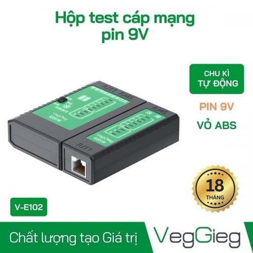 Hộp Test mạng V-E102 Veggieg có Hỗ trợ Test POE