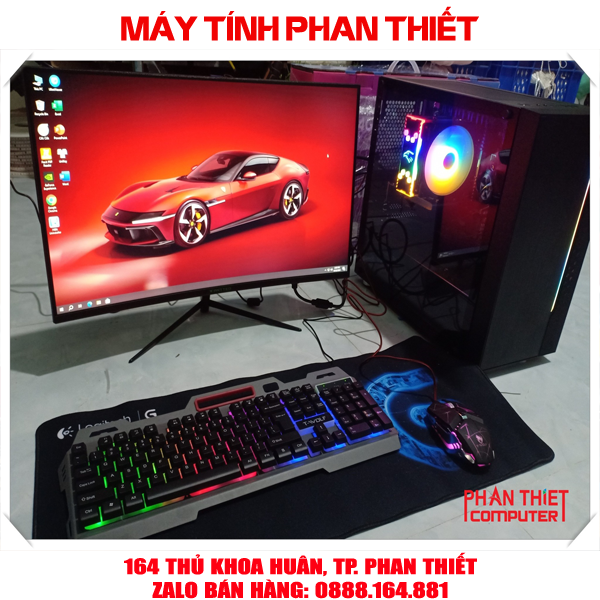 Trọn bộ PC Gaming i5 9400F VGA 750Ti - Màn hình 24 inch cong